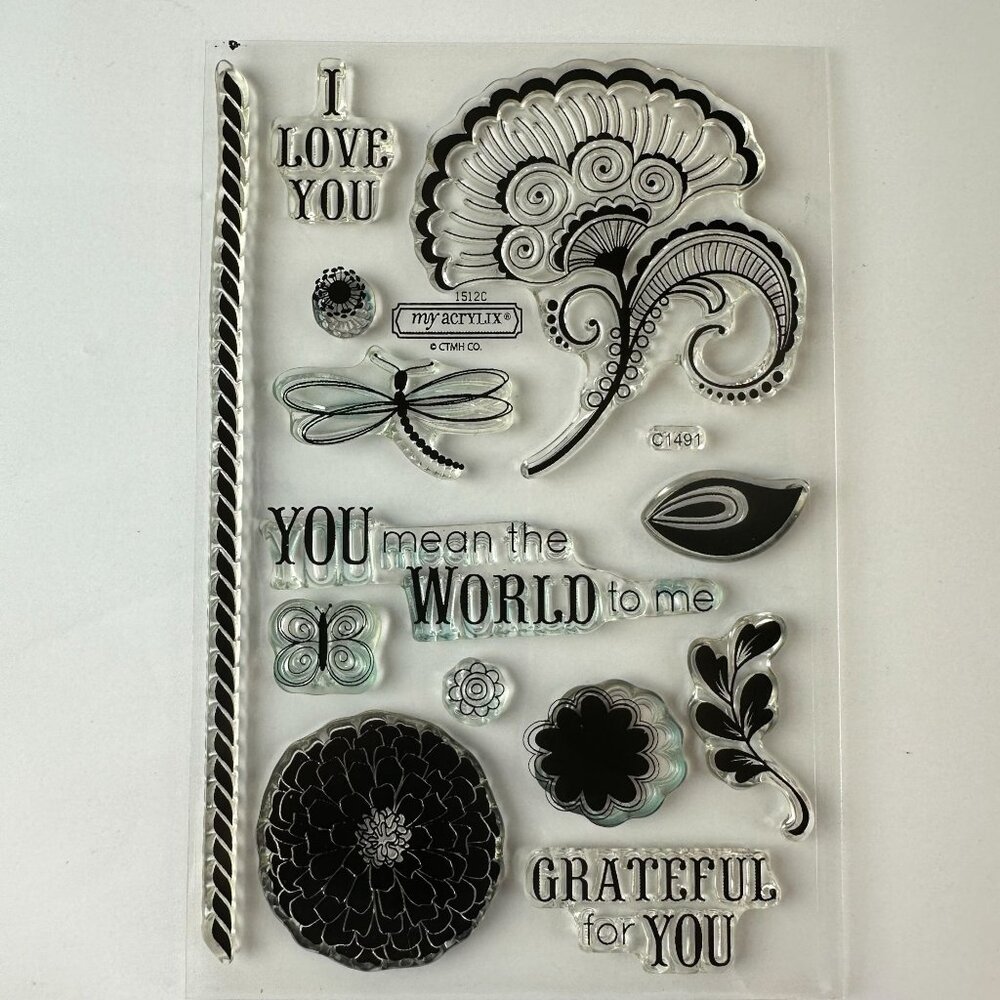 My Acrylix Spring Stamps CTMH Pemberley Workshop c1491